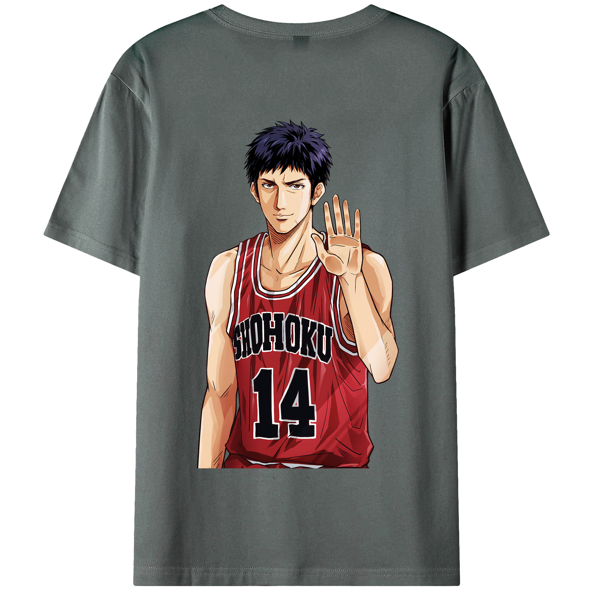 SLAM DUNK／スラムダンク 綿100％半袖Tシャツ（背面プリント）